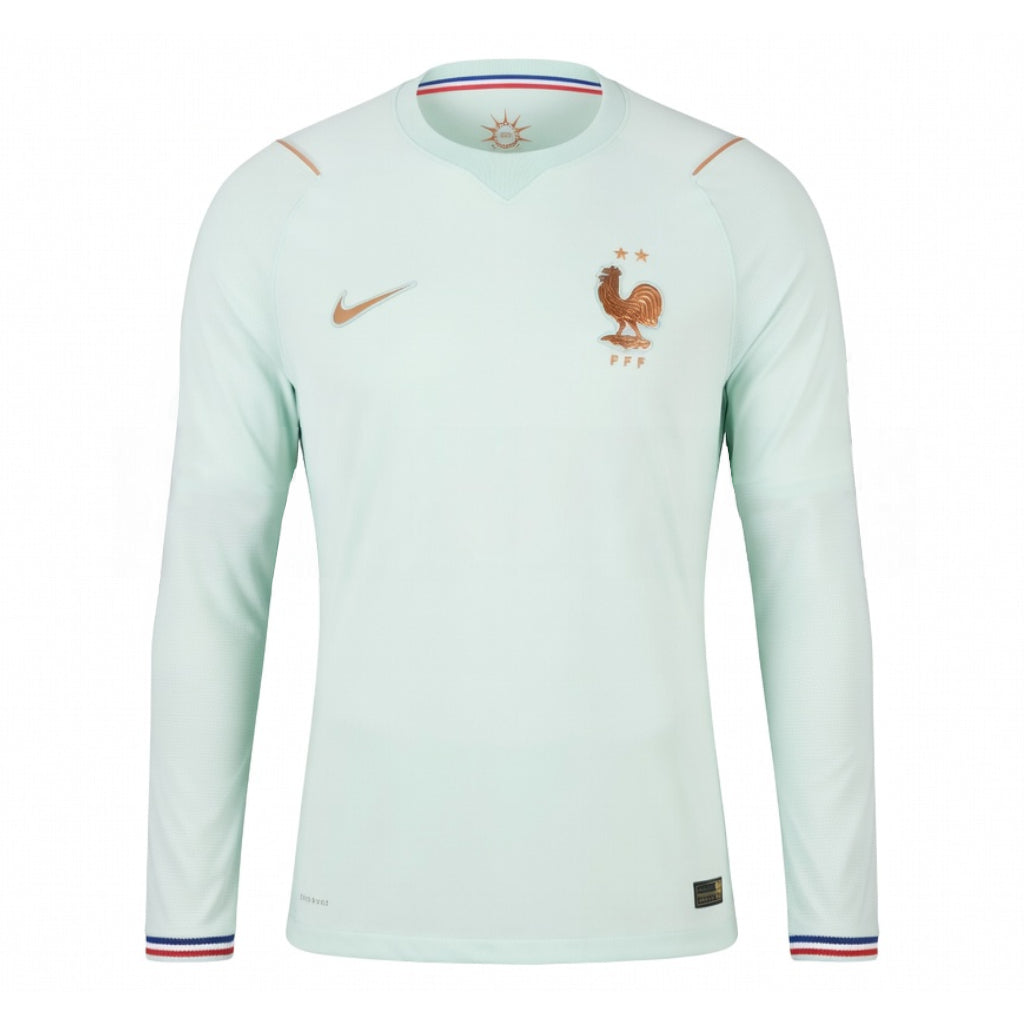 Men's France Long Sleeve Away Shirt Green World Cup 2026